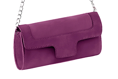 Handcrafted women's elegant clutch in premium mulberry purple leather. Perfect for weddings, ceremonies, and parties.  
                Choose from our luxurious collections of leather and fabric to perfectly match your clutches to your outfits.